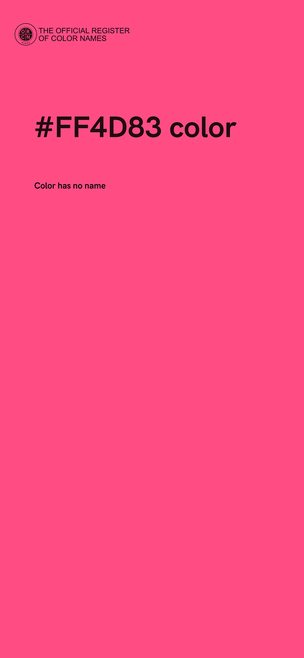 #FF4D83 color image