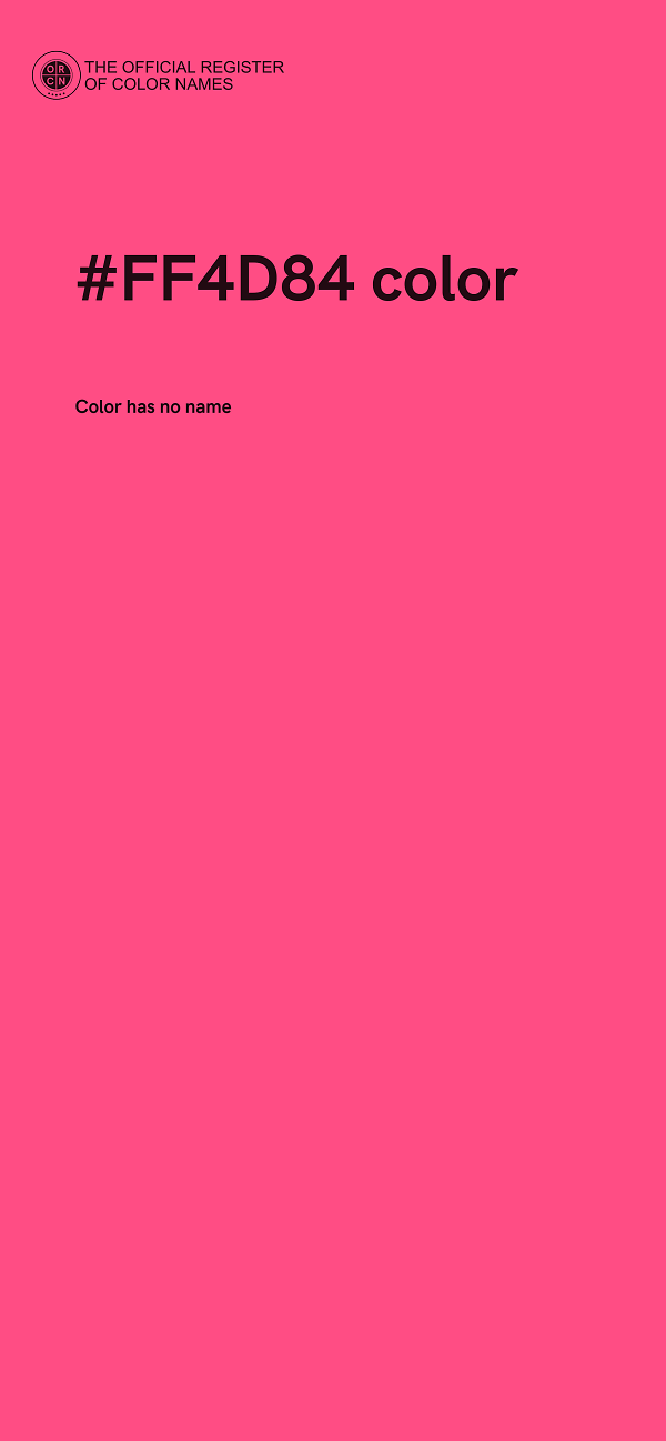 #FF4D84 color image