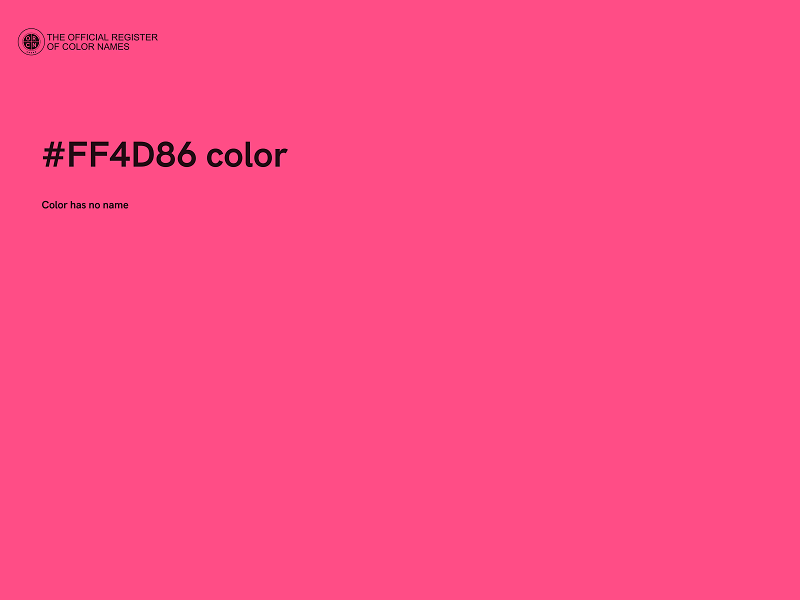 #FF4D86 color image