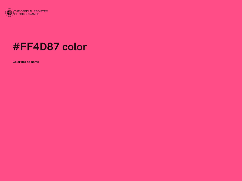 #FF4D87 color image