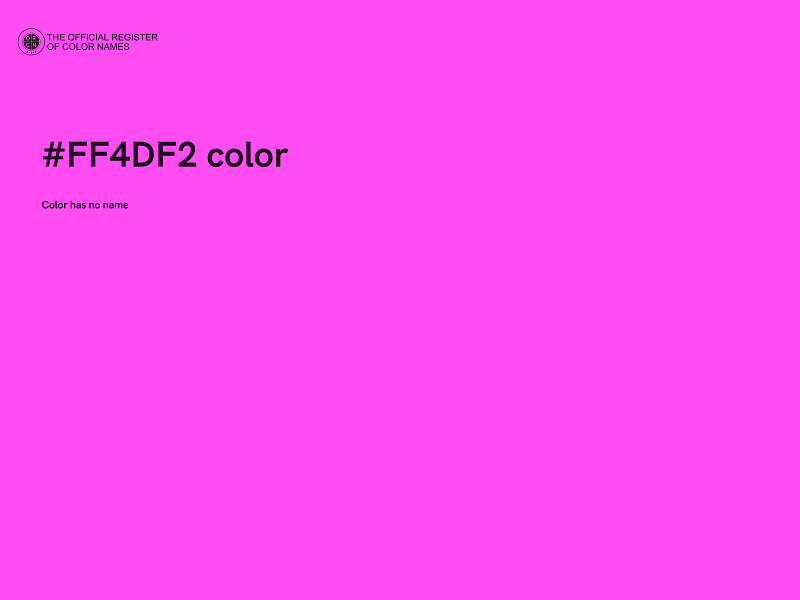 #FF4DF2 color image