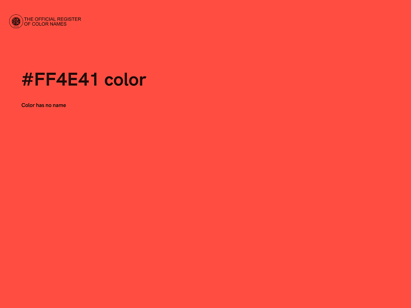 #FF4E41 color image