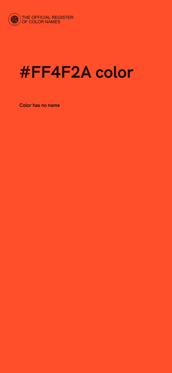 #FF4F2A color image