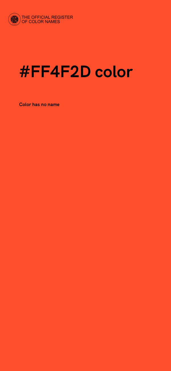 #FF4F2D color image