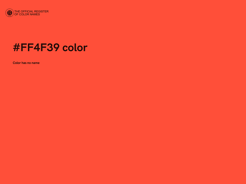 #FF4F39 color image
