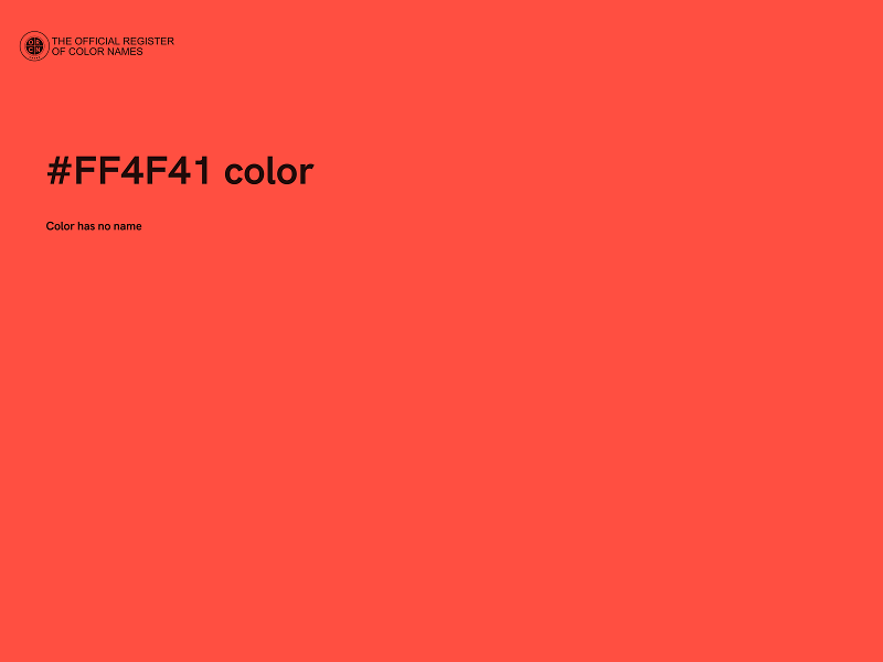 #FF4F41 color image