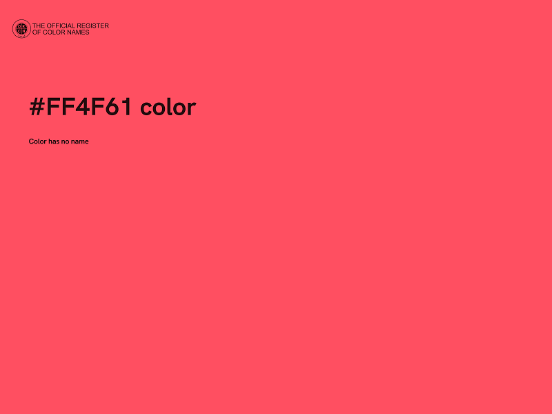 #FF4F61 color image