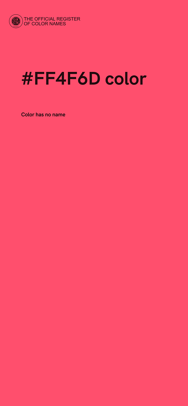 #FF4F6D color image