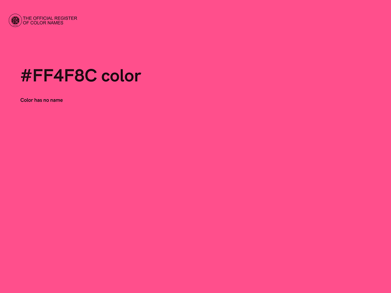 #FF4F8C color image