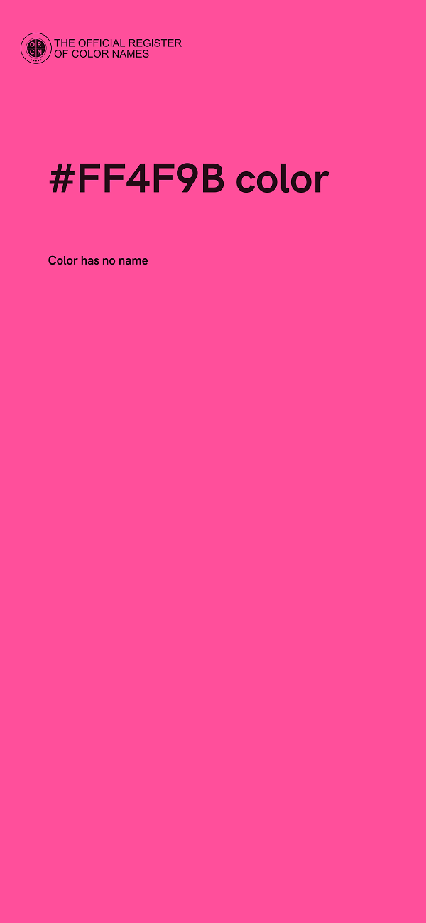 #FF4F9B color image