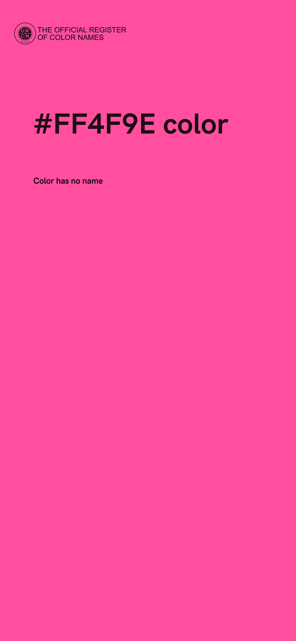 #FF4F9E color image