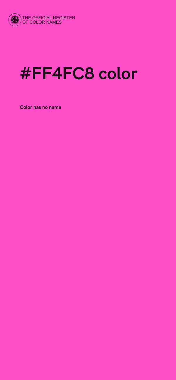 #FF4FC8 color image