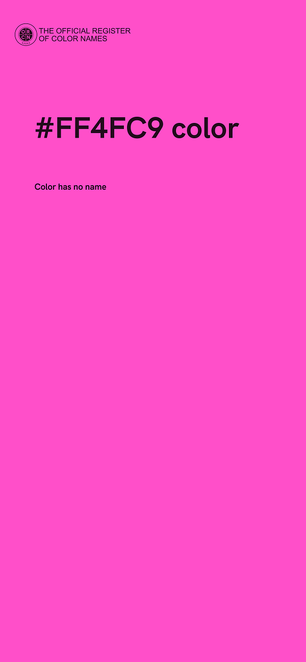 #FF4FC9 color image