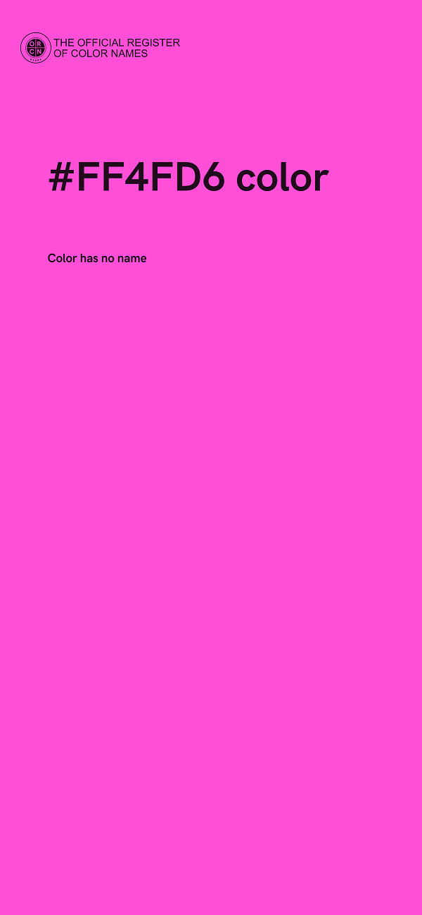 #FF4FD6 color image