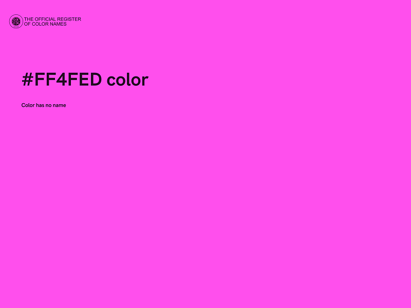 #FF4FED color image