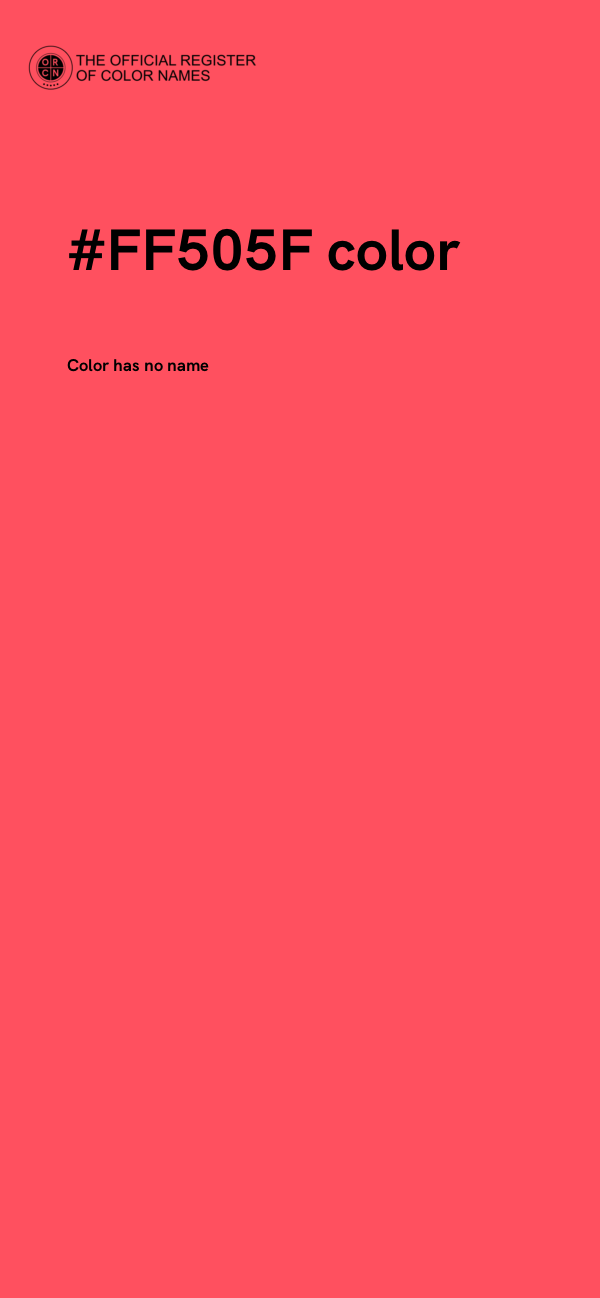#FF505F color image