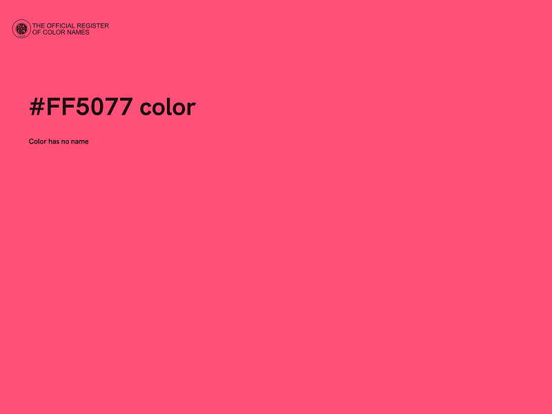#FF5077 color image