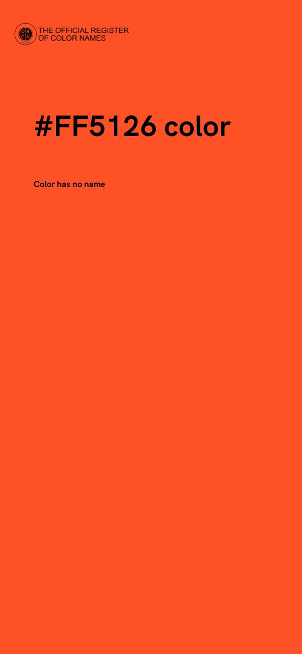 #FF5126 color image
