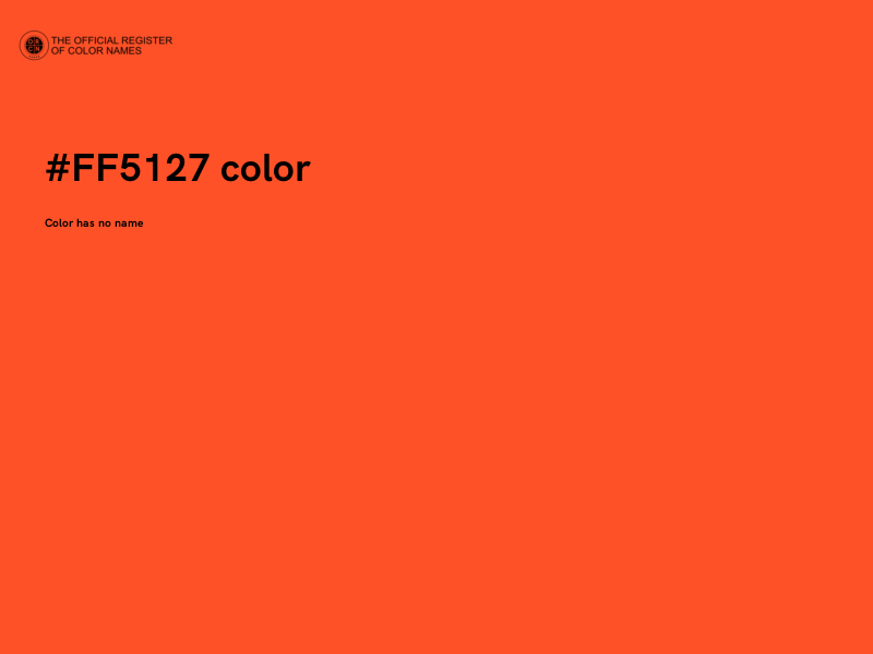 #FF5127 color image