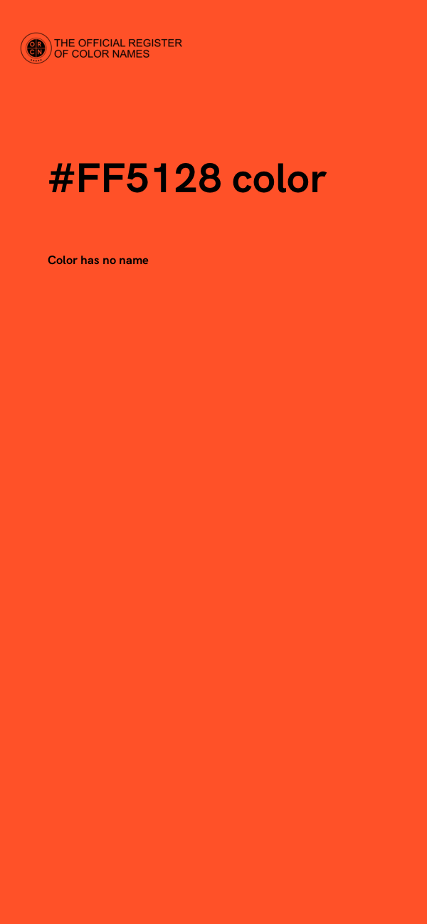 #FF5128 color image