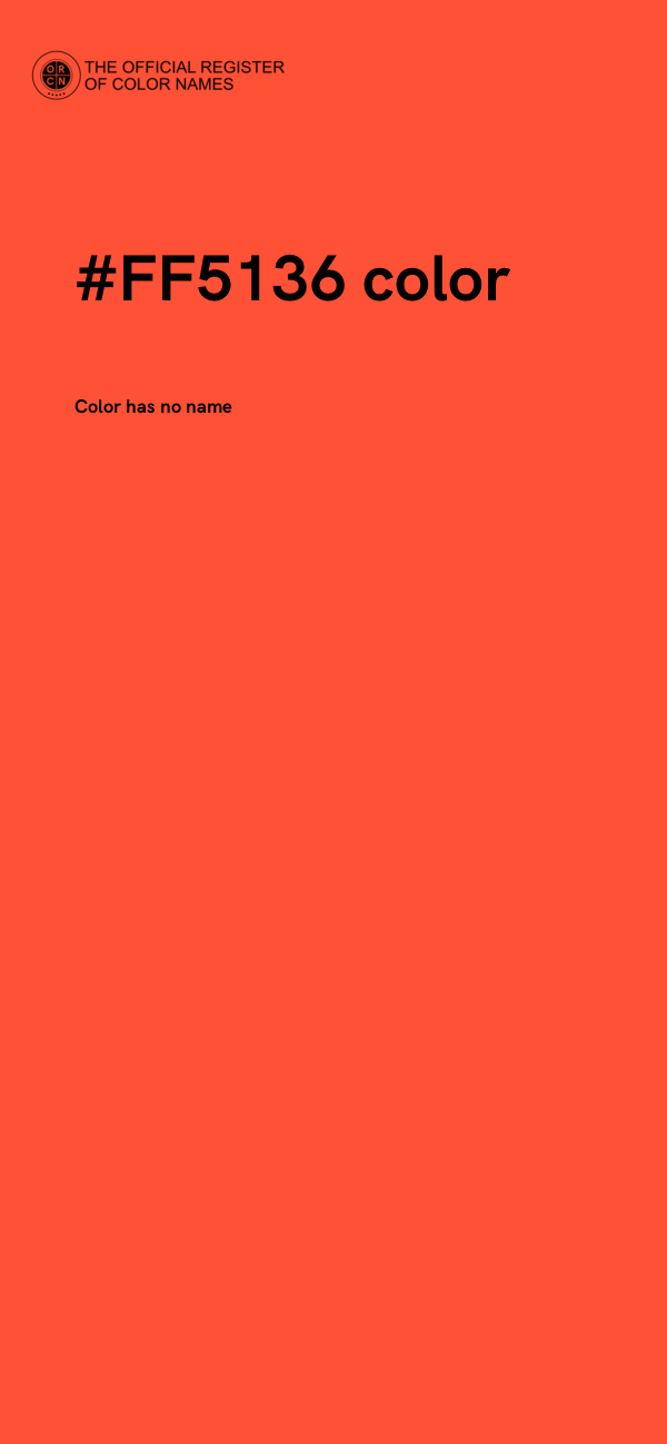 #FF5136 color image