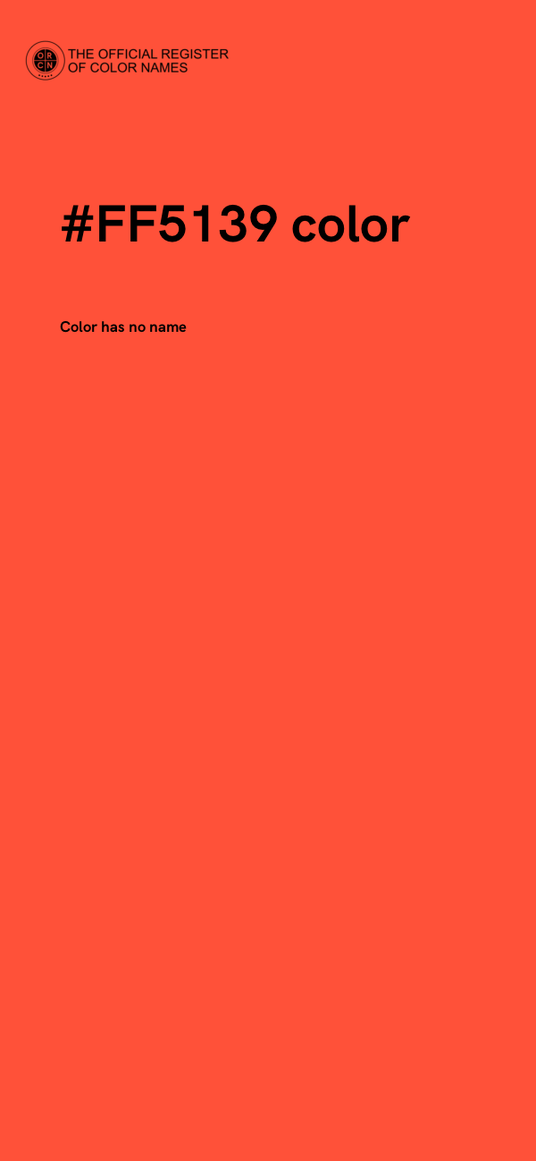 #FF5139 color image