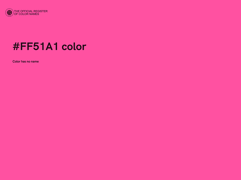 #FF51A1 color image