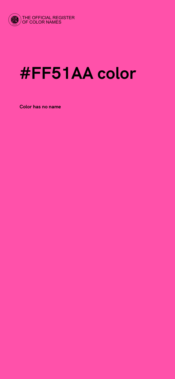 #FF51AA color image