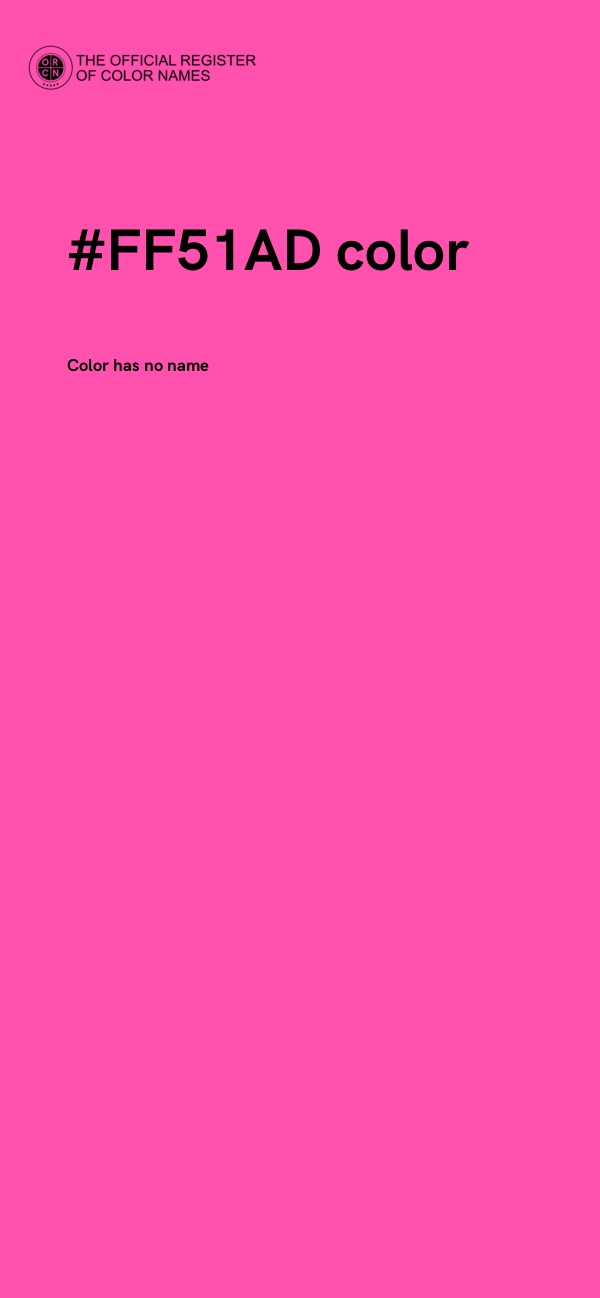 #FF51AD color image