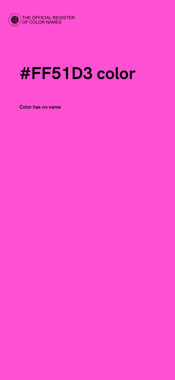 #FF51D3 color image