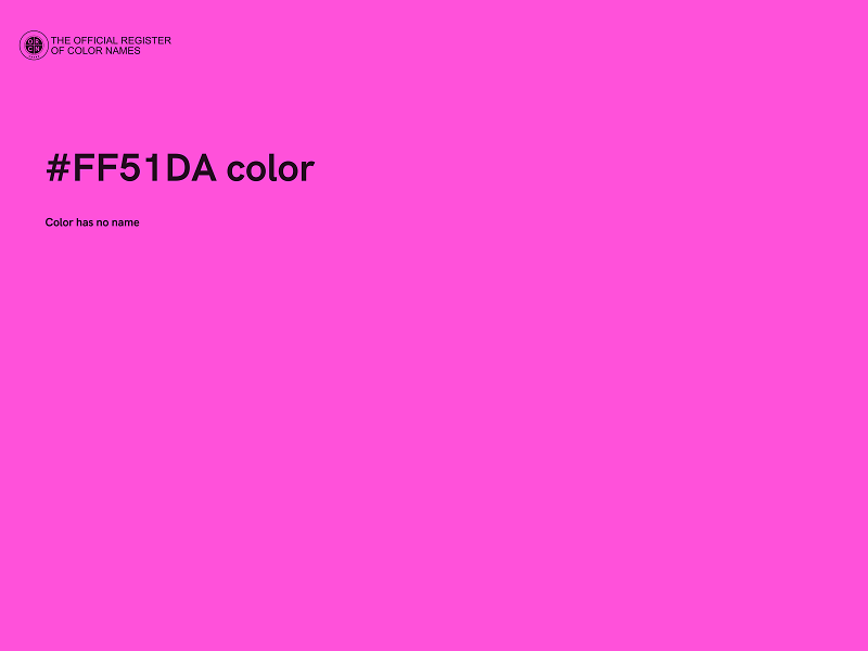 #FF51DA color image