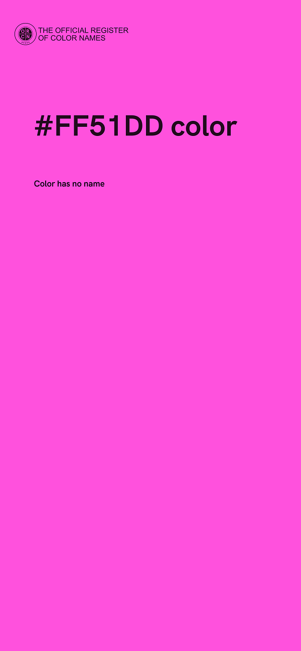 #FF51DD color image