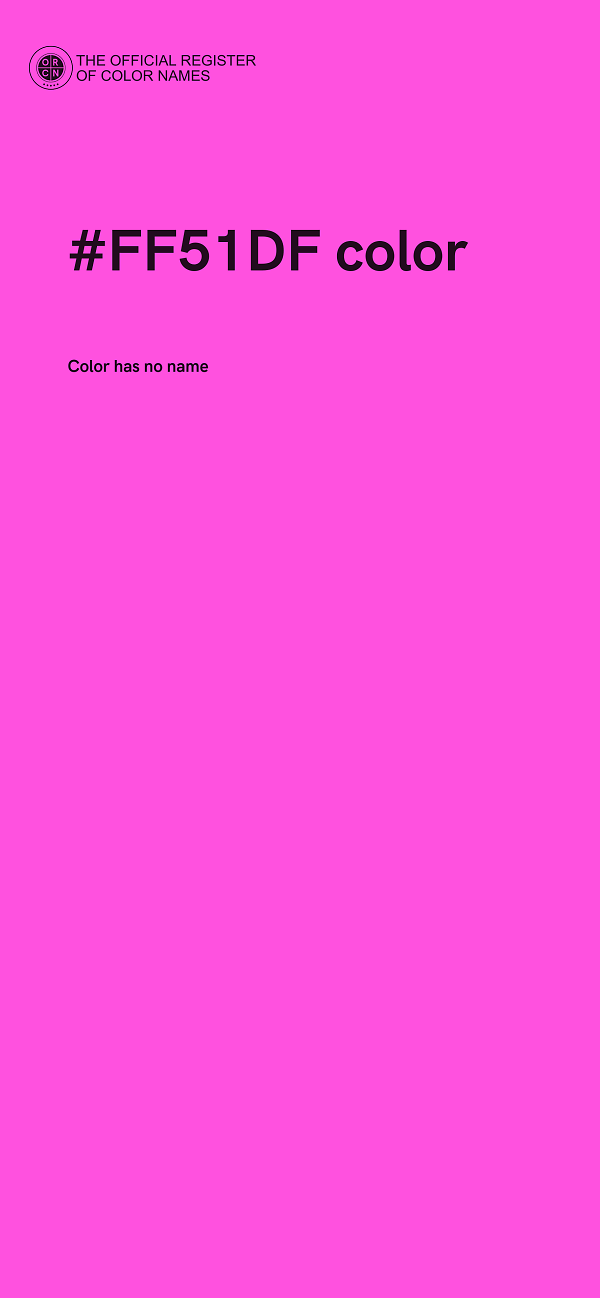 #FF51DF color image