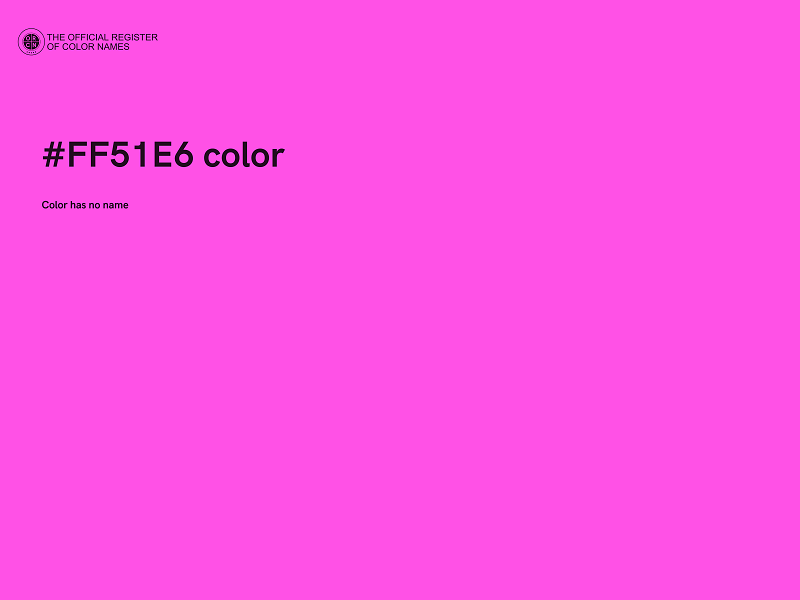 #FF51E6 color image