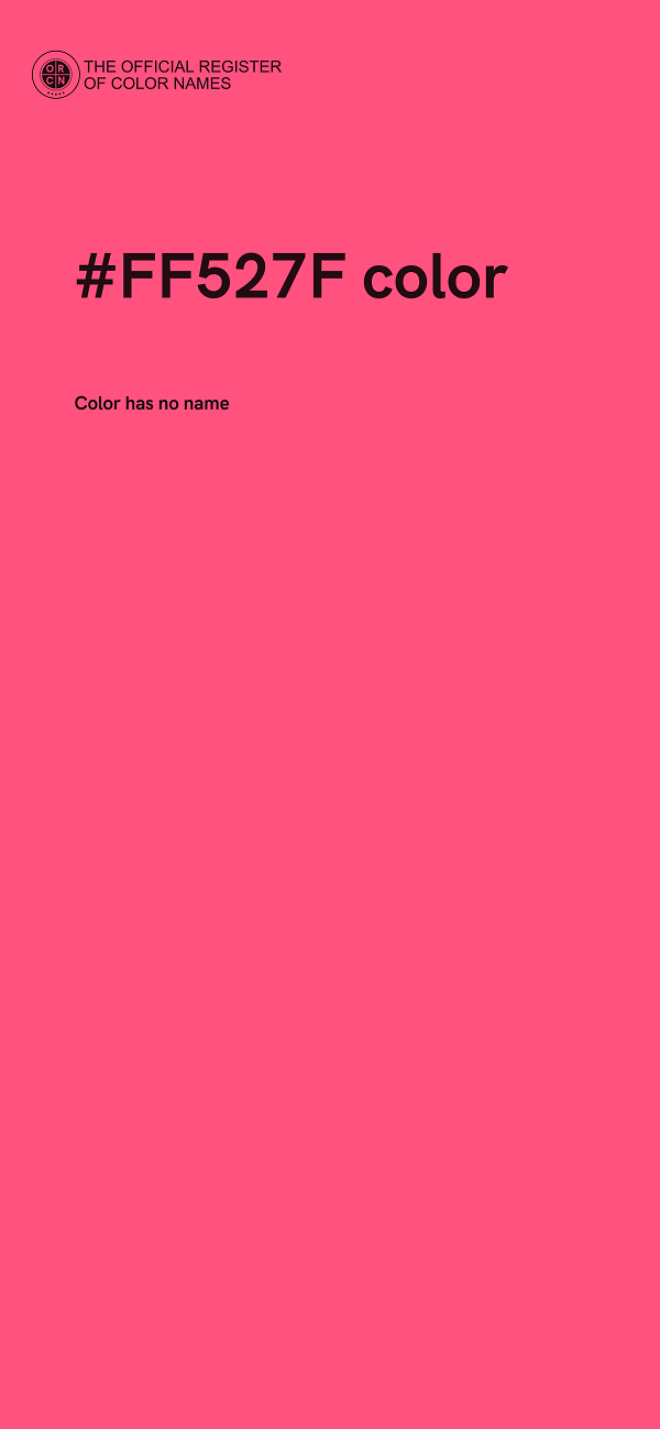 #FF527F color image