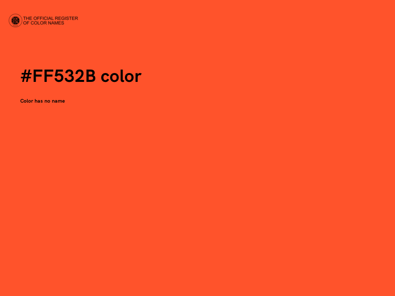 #FF532B color image