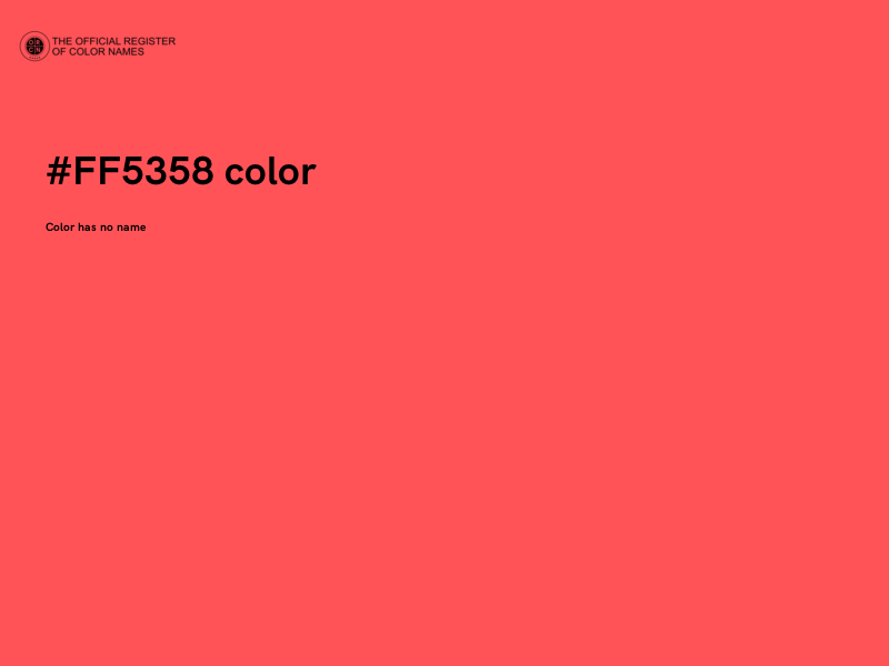 #FF5358 color image