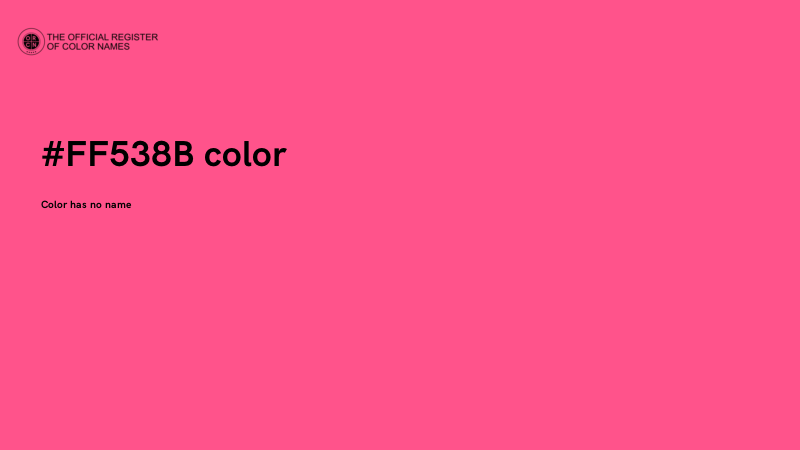 #FF538B color image