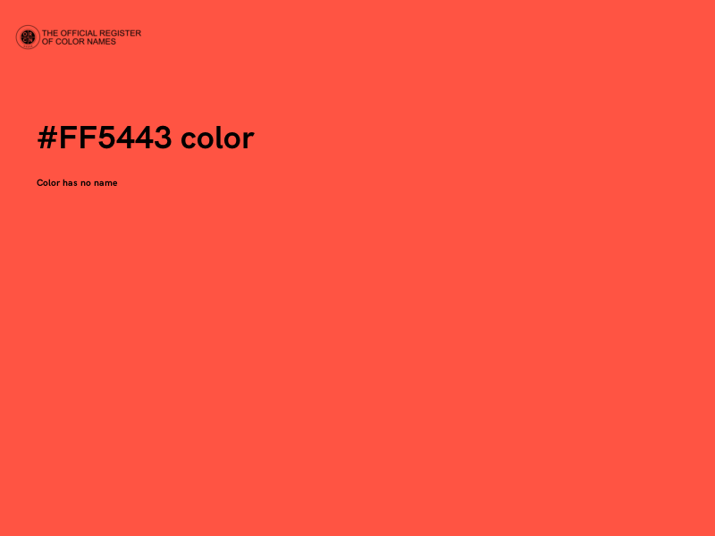 #FF5443 color image