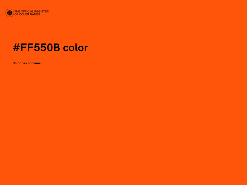 #FF550B color image