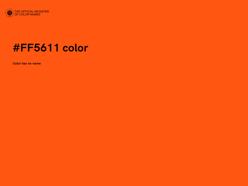 #FF5611 color image