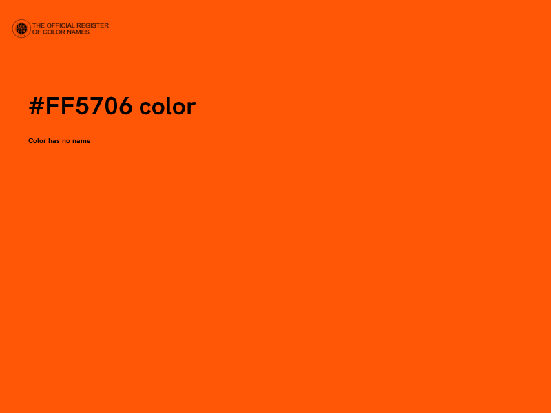 #FF5706 color image