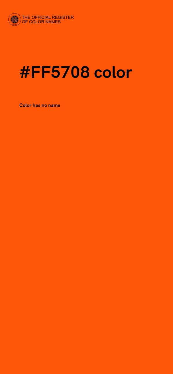 #FF5708 color image