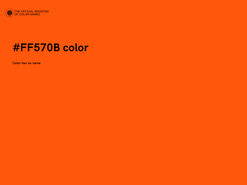 #FF570B color image