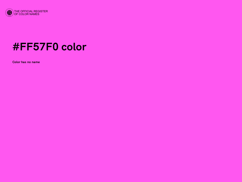 #FF57F0 color image