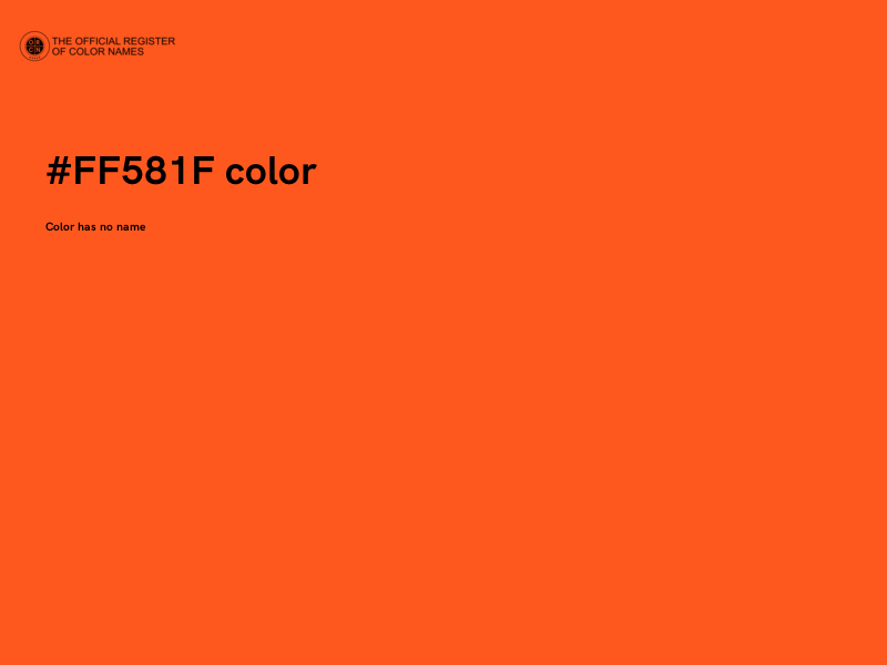 #FF581F color image