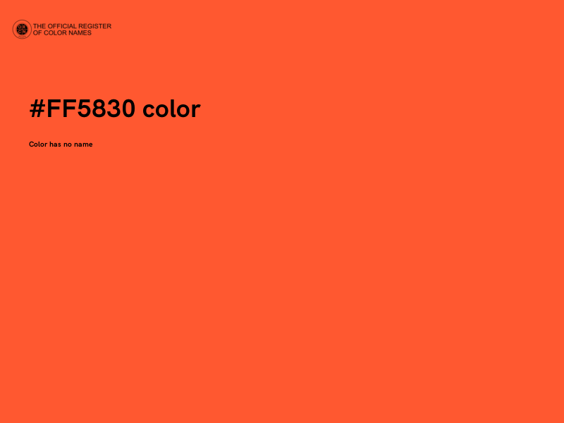 #FF5830 color image