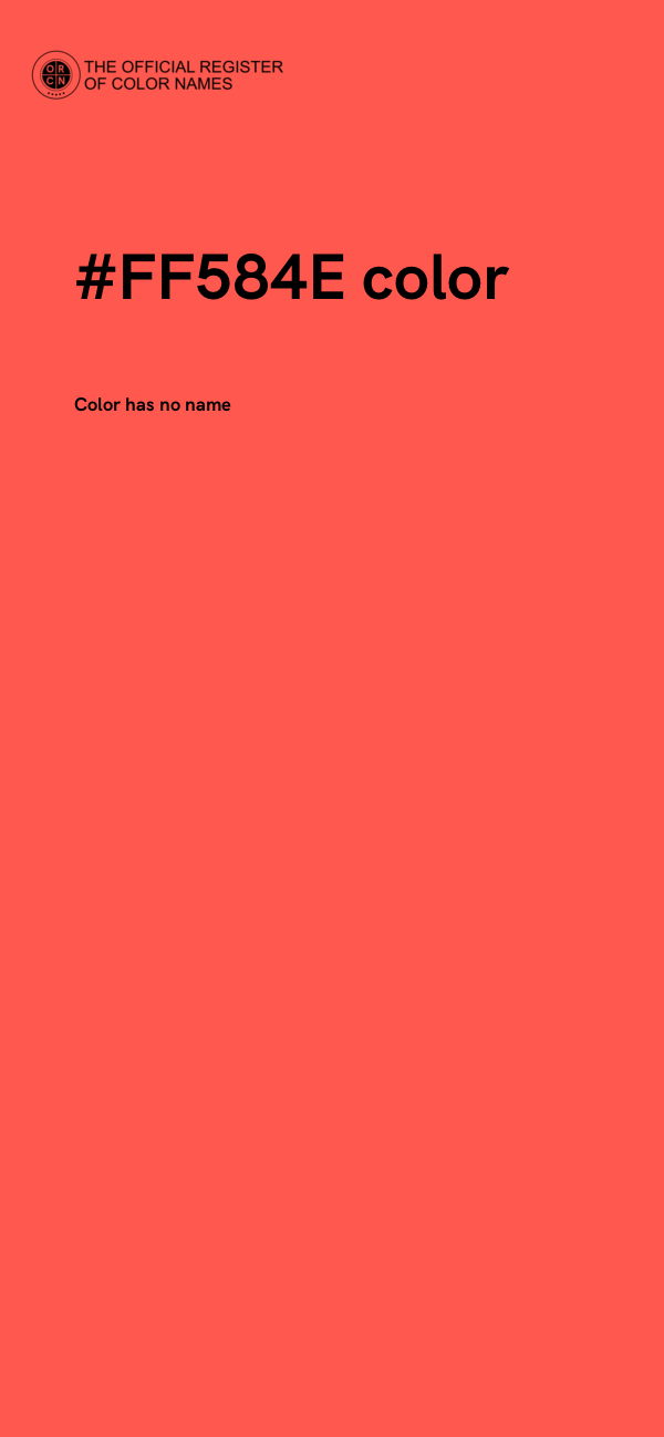 #FF584E color image
