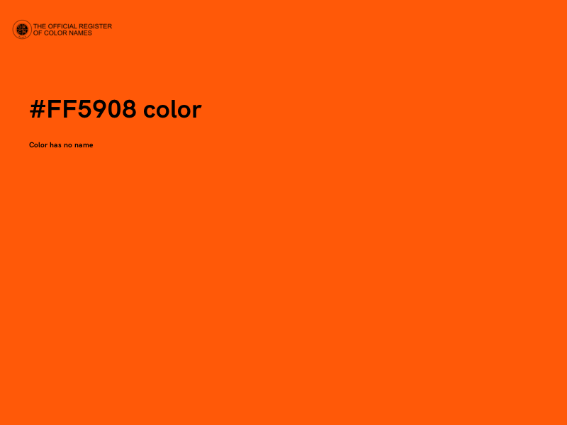 #FF5908 color image