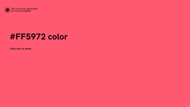 #FF5972 color image